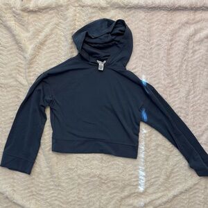 Buttery Soft Blue Cropped Hoodie | Women’s XS Athletic Yoga Lounge Essential